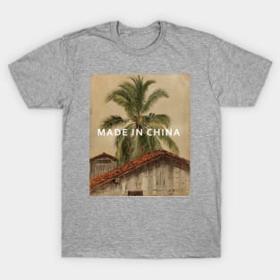 MADE IN CHINA celebration - palm trees oil painting. T-Shirt